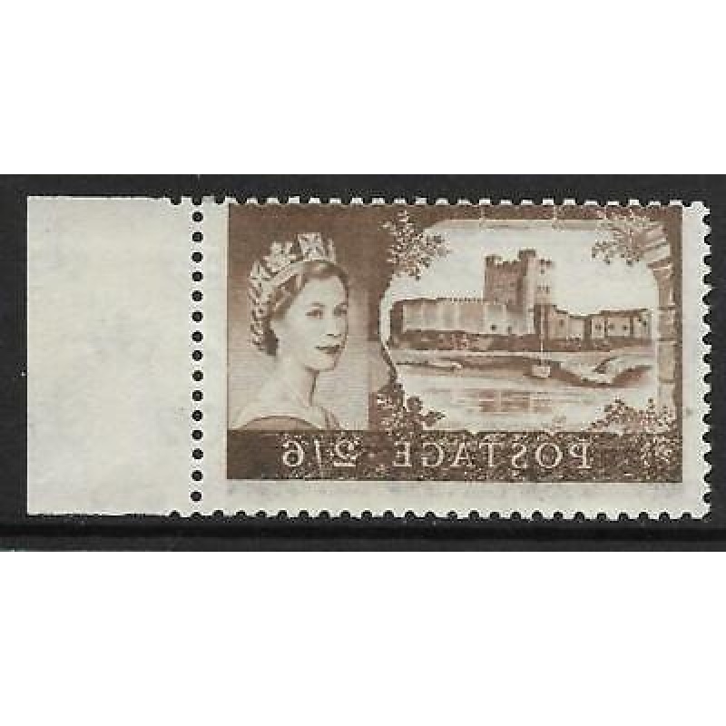 Sg 595a 2 6 Bradbury Wilkinson Castles - full offset UNMOUNTED MINT MNH