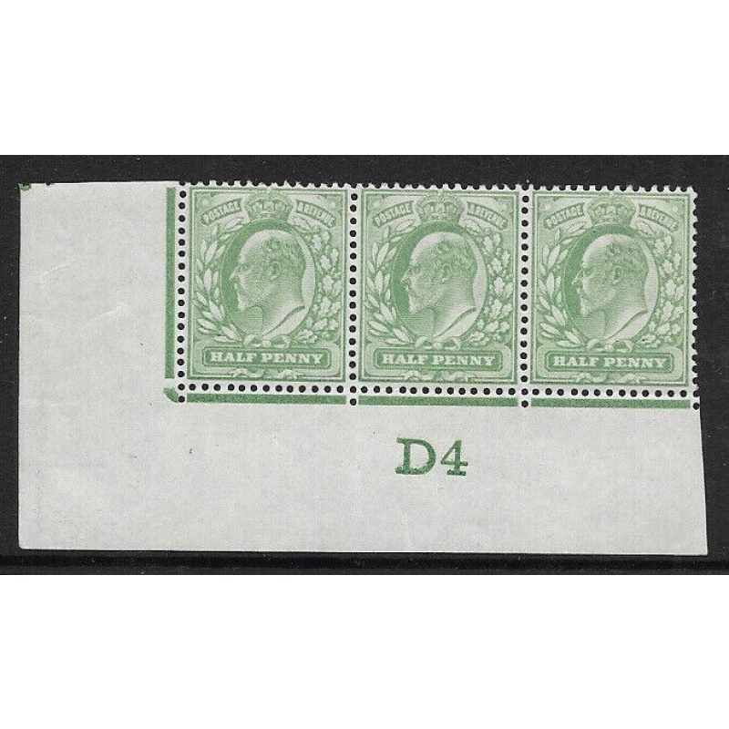 1907 M2(2) d Yellow Green Control D4 De La Rue perf V1 UNMOUNTED MINT