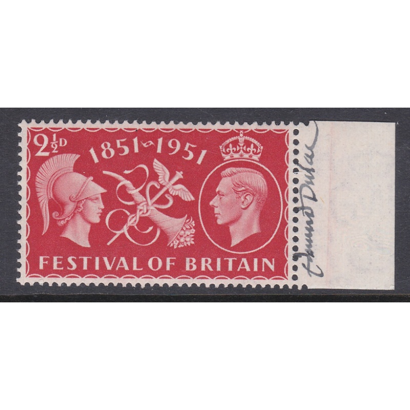 Sg 513 2d 1951 Festival Of Britain Signed edmund dulac UNMOUNTED MINT