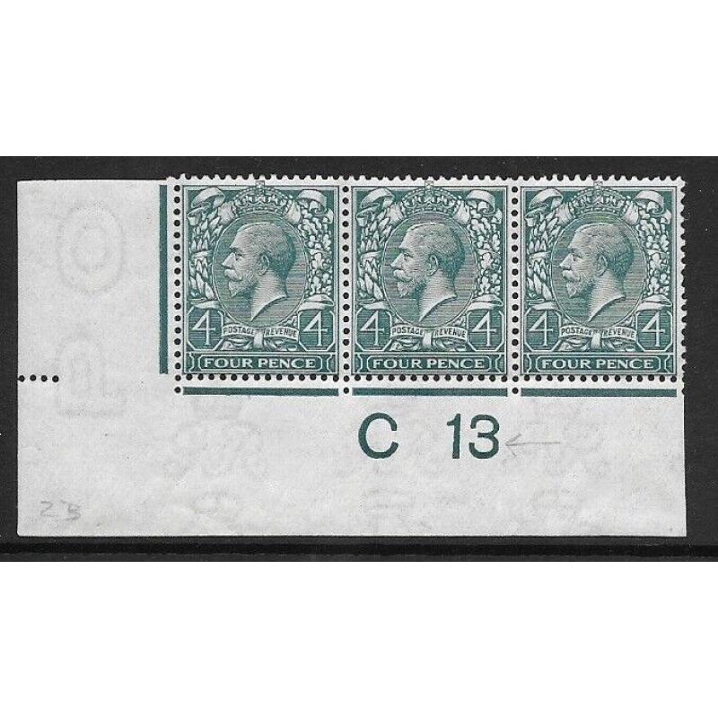 N23(6) 4d Bluish Grey Green Royal Cypher control C13 imperf UNMOUNTED MINT