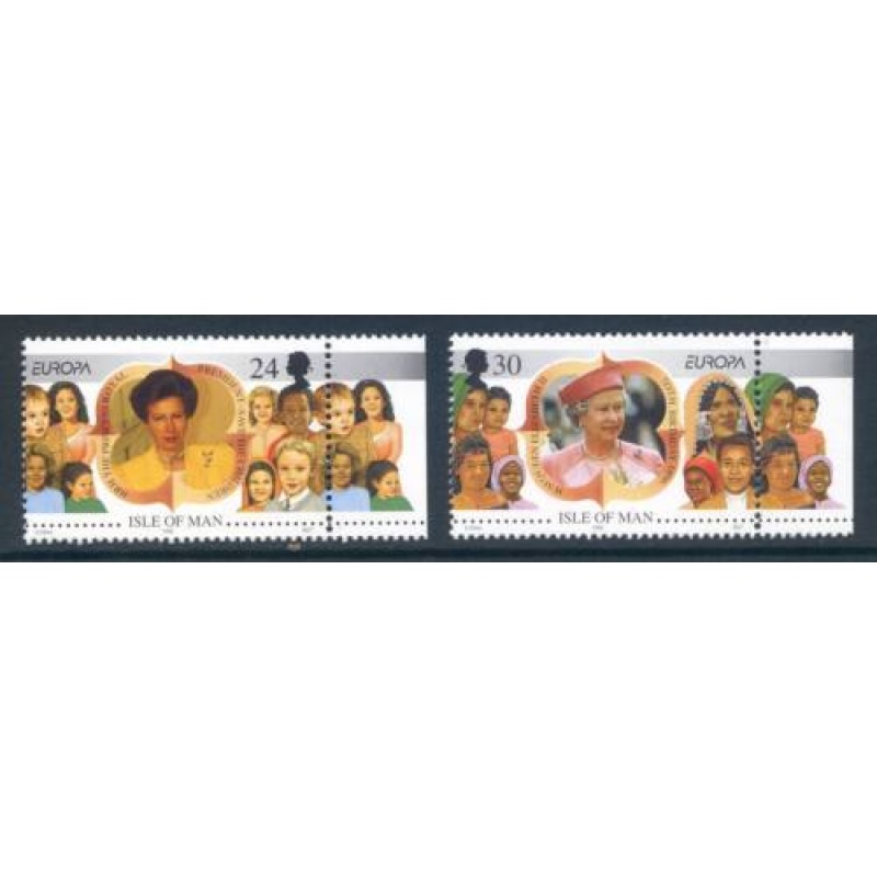 Isle Of Man 1996 Famous Womwn Set SG701 702 Unmounted Mint