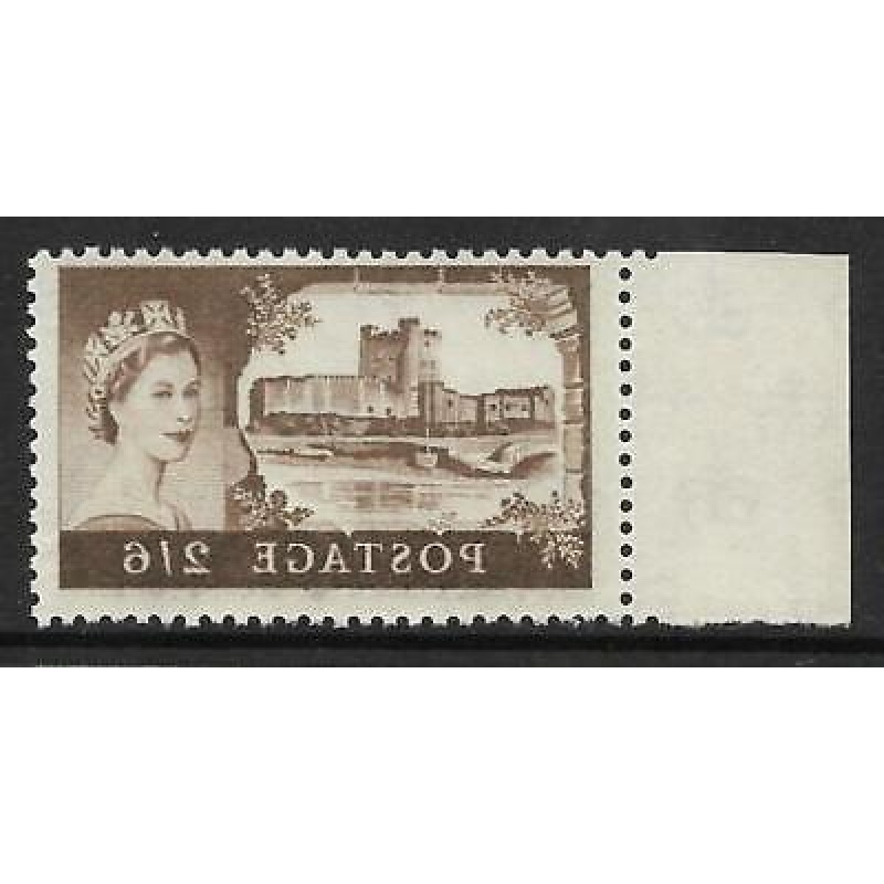 Sg 595a 2 6 Bradbury Wilkinson Castles - printed both sides UNMOUNTED MINT MNH