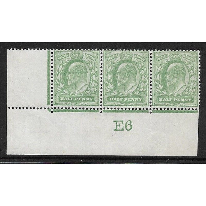 1907 M2(2) d Yellow Green Control E6 De La Rue perf V2A UNMOUNTED MINT