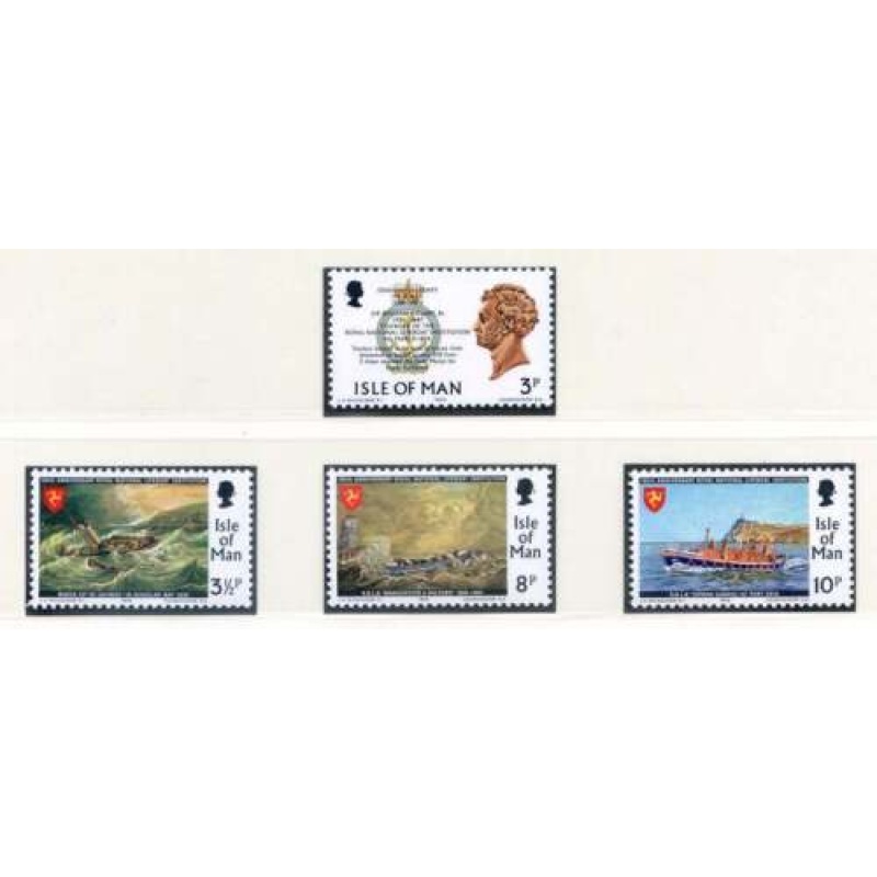 1973 Isle of Man SG42 45 Royal National Lifeboat Unmounted Mint