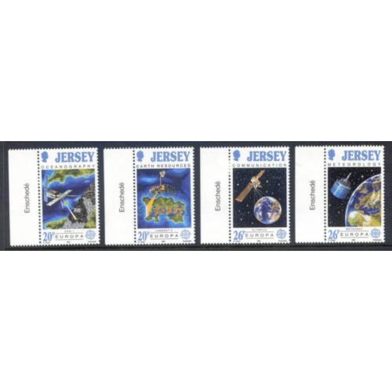 Jersey 1991 Europe In Space Set SG545 548 Unmounted mint