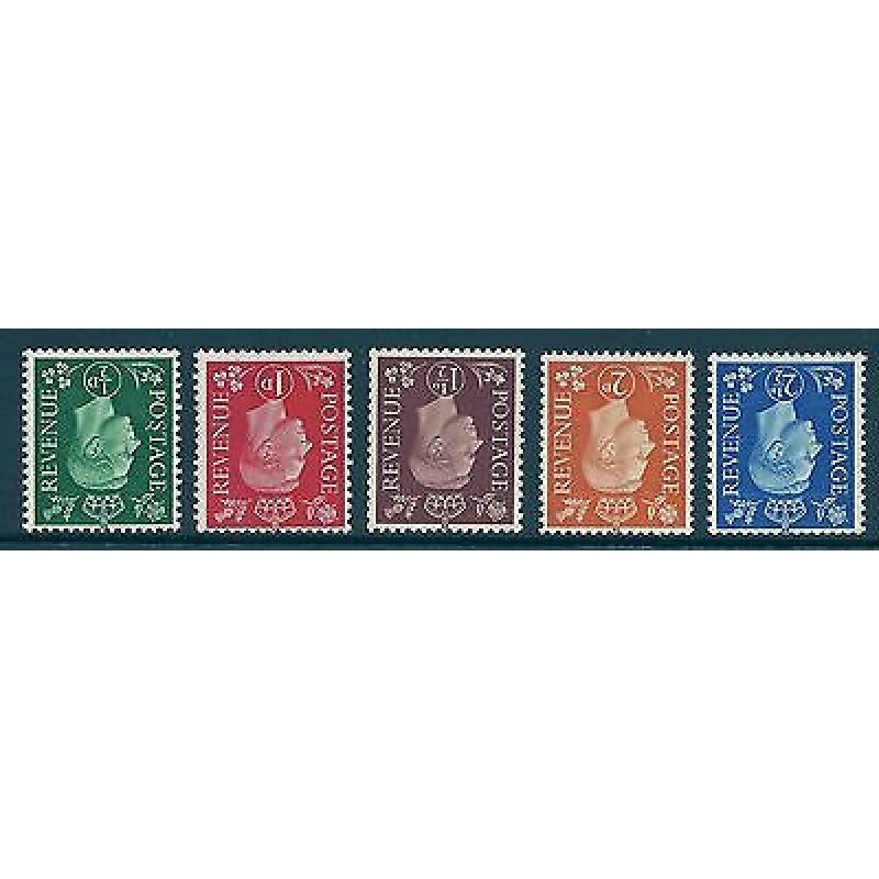 Sg 462wi-466wi KGV1 Dark Colour watermark Inverted set of 5 UNMOUNTED MINT MNH