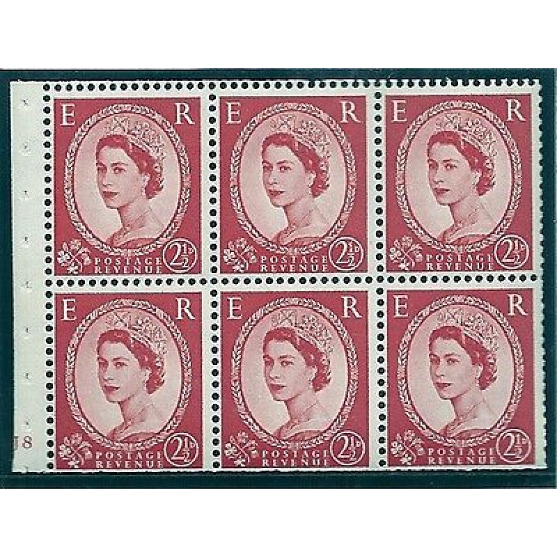 SB81 Wilding booklet pane Edward Crown perf type I cyl J8 No Dot UNMOUNTED MNT