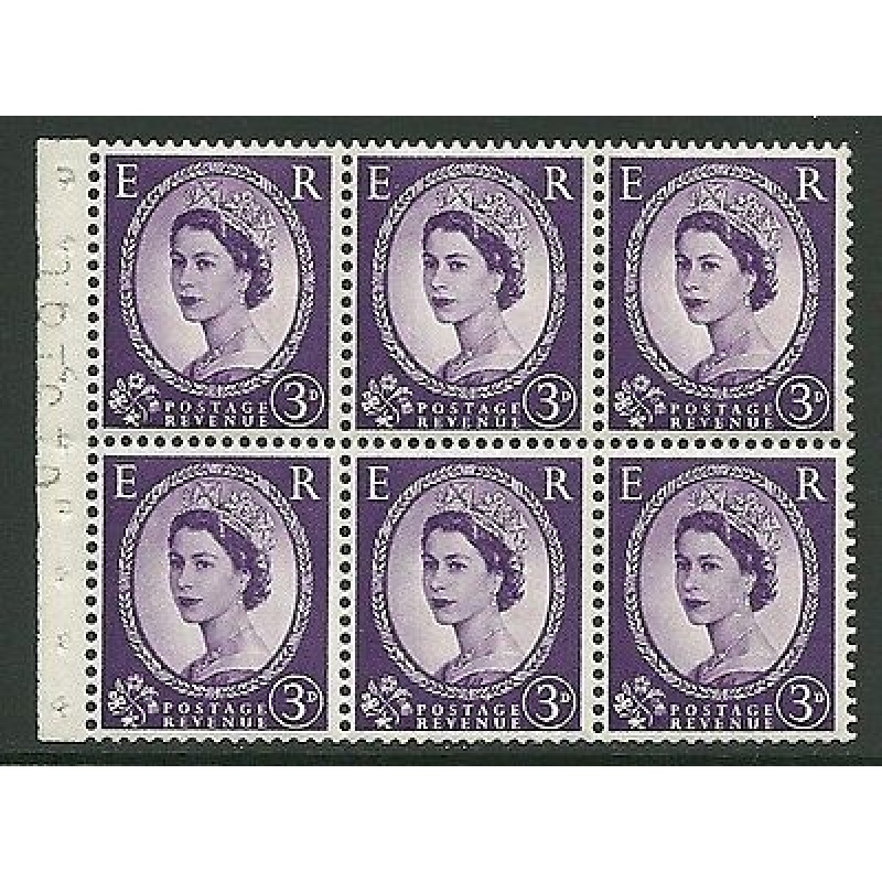 SB90 Wilding booklet pane Edward Crown perf type I UNMOUNTED MNT MNH