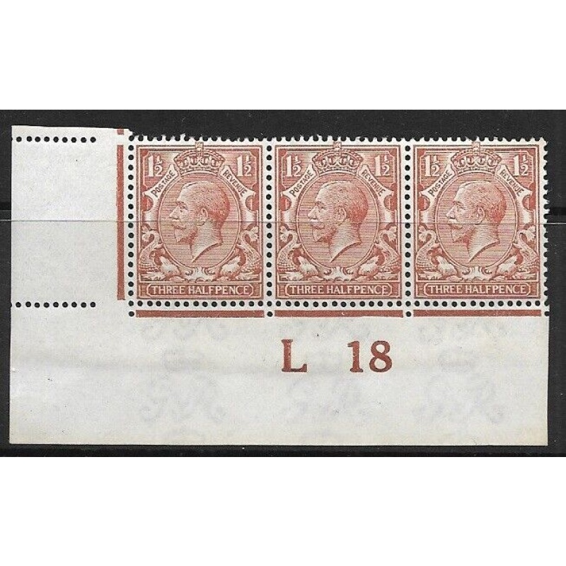 N18(14) 1d Bright Chestnut Royal Cypher control L 18 imperf UNMOUNTED MINT