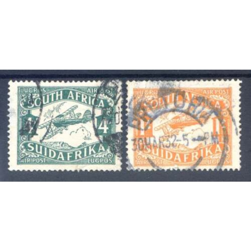 Union of South Africa 1929 Pair SG40 41 Fine Used