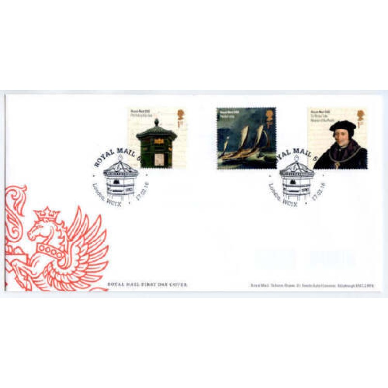 GB 2016 Royal Mail 500 set on Unaddressed Cover Royal Mail 500 Cancel