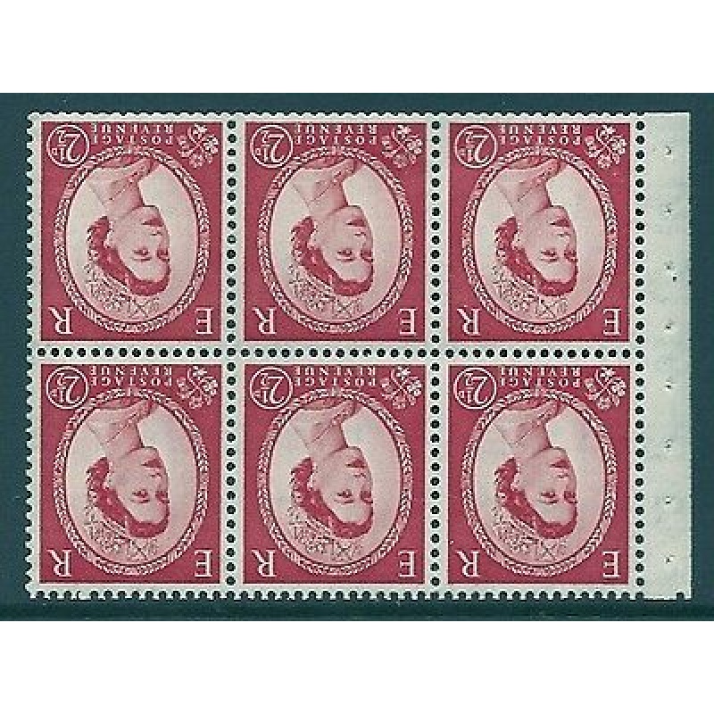 SB80a Wilding booklet pane Tudor Crown perf type Ie Top UNMOUNTED MNT MNH