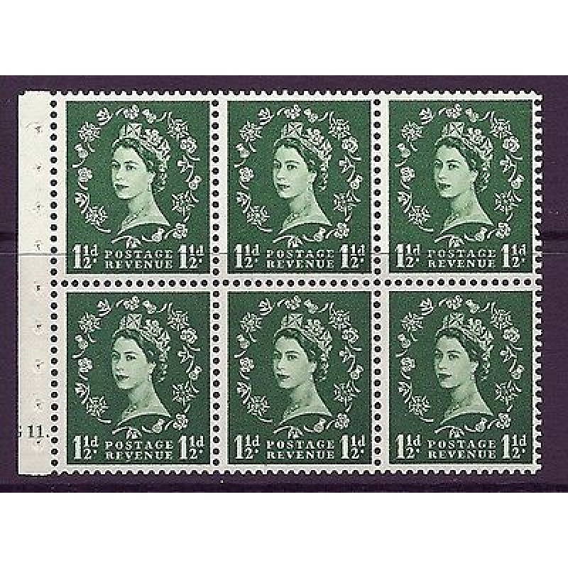 SB65 Wilding booklet pane Wmk Crowns cylinder G11 Dot UNMOUNTED MNT MNH