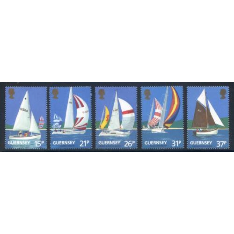 Guernsey 1991 Yacht Club set SG524 528 Unmounted mint