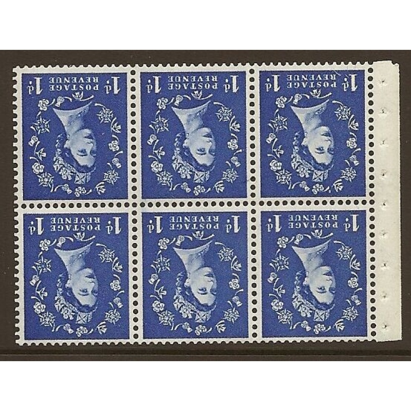 SB30a 1d Wilding Crowns on Cream perf le(b) UNMOUNTED MINT MNH