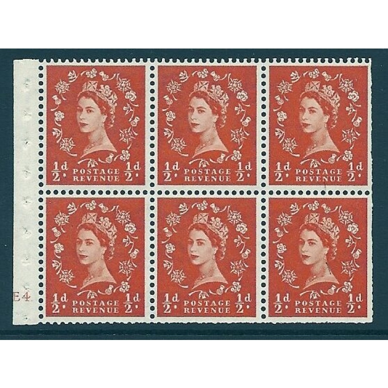 SB1 d Wilding (error) Cyl E4 Dot pane perf type I UNMOUNTED MNT MNH