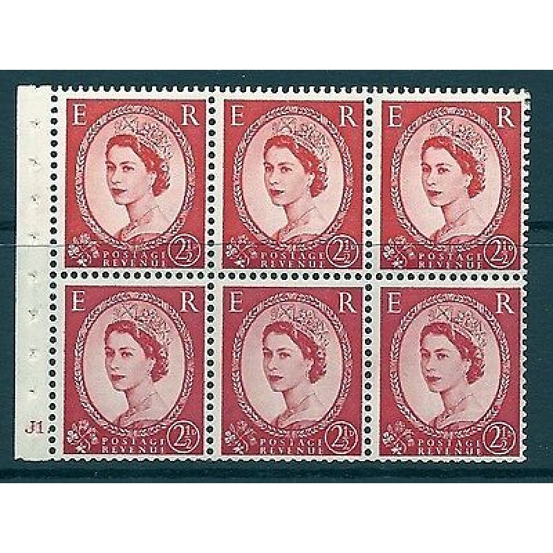 SB80 Wilding booklet pane Tudor Crown perf type Ie cyl J1 Dot UNMOUNTED MNT