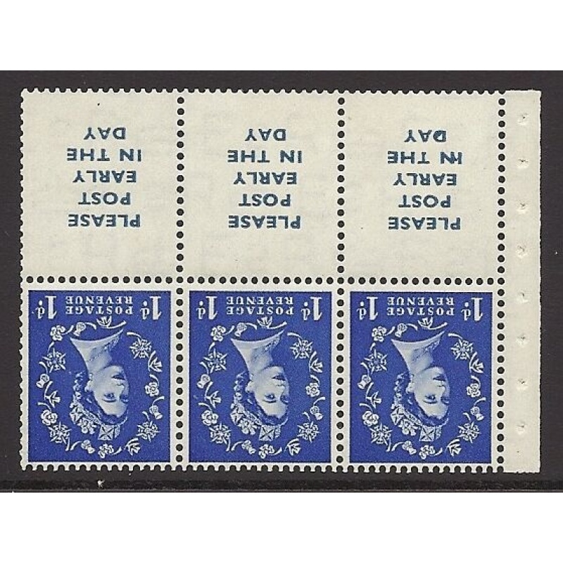 SB24a Wilding booklet pane Tudor perf type I UNMOUNTED MNT MNH