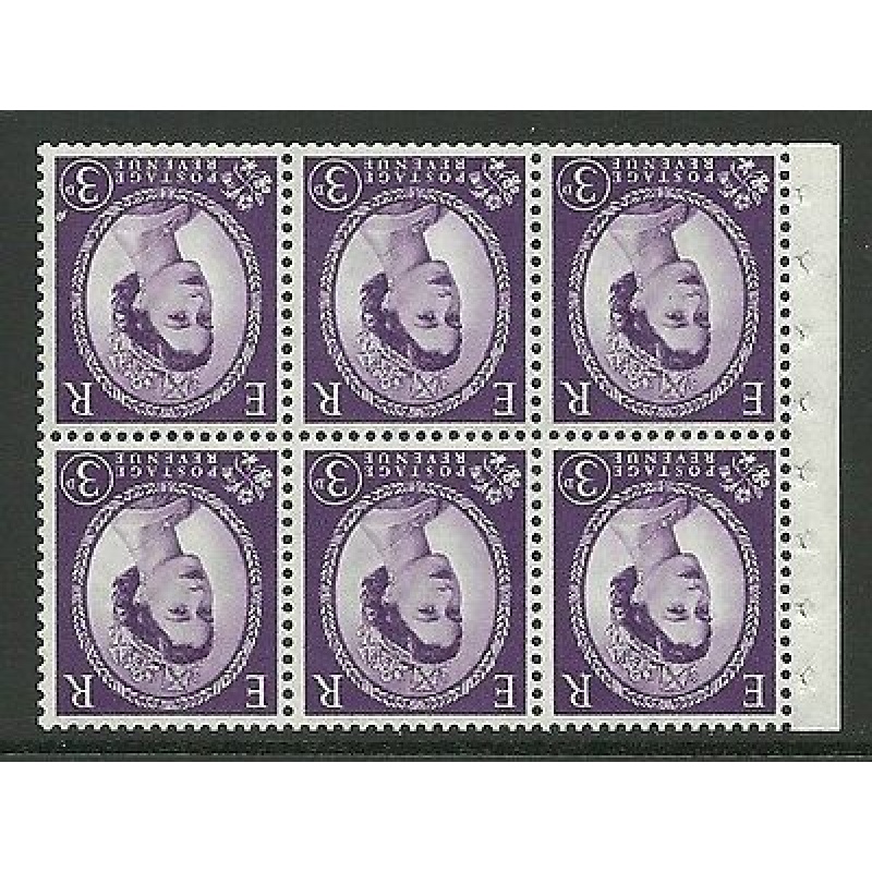 SB104a Wilding booklet pane Phos Violet perf type Ie Bottom UNMOUNTED MNT MNH