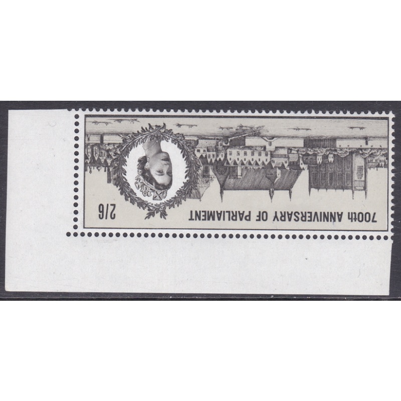 sg664wi 1965 2 6 700th anniv parliament Watermark inverted UNMOUNTED MINT [SN]