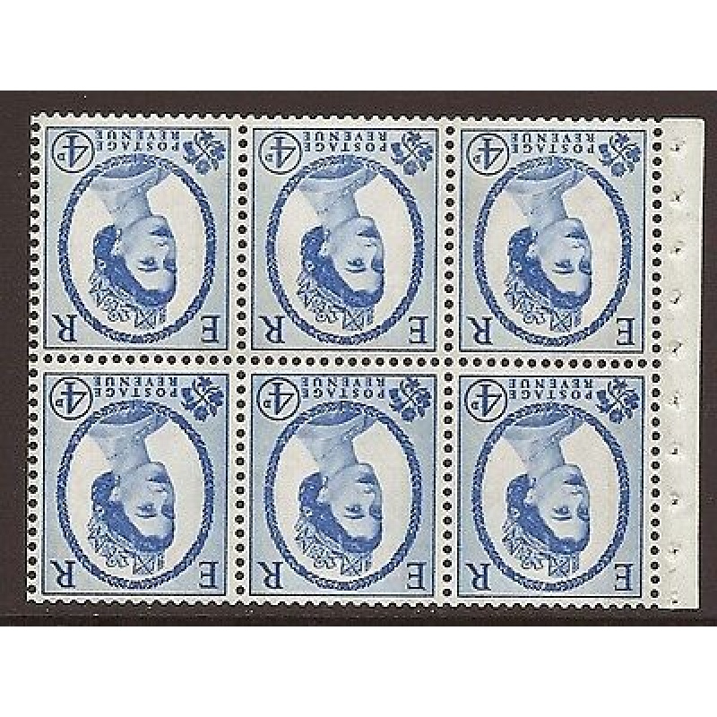 SB105a Wilding booklet pane Crowns - perf type I UNMOUNTED MNT MNH