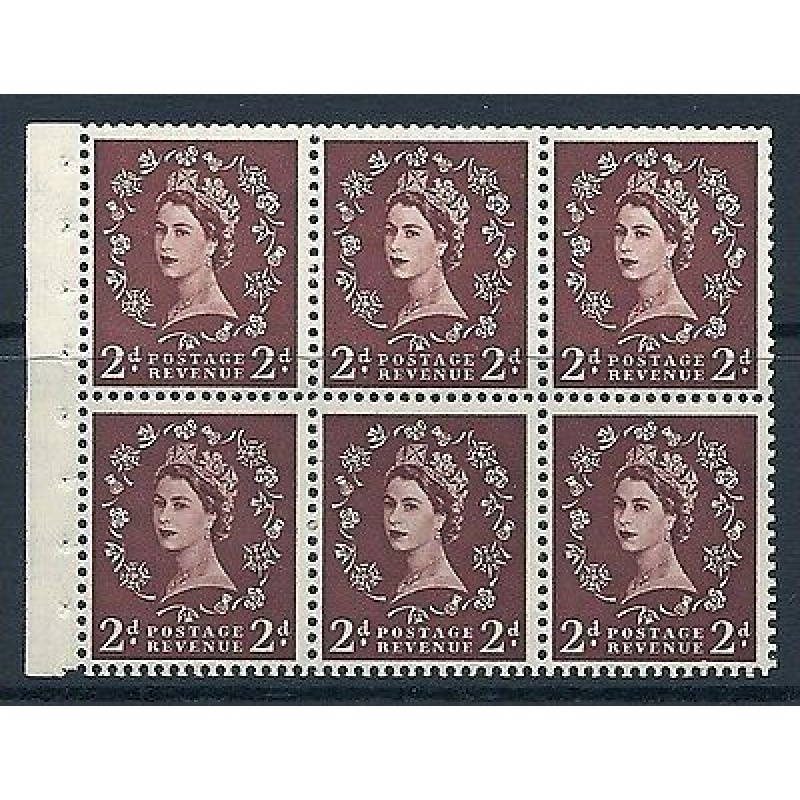 SB76 Wilding booklet pane Tudor perf type I UNMOUNTED MNT MNH