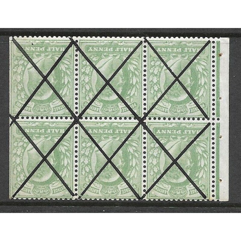 MB1au d Green De La Rue  St Andrews Inv booklet pane UNMOUNTED MINT MNH