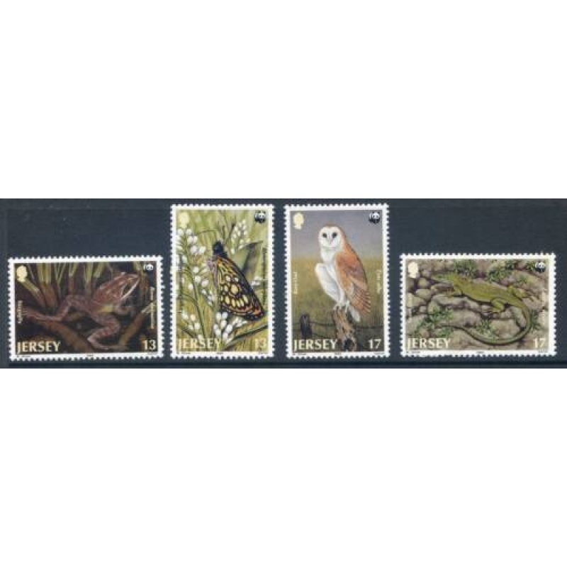 Jersey 1989 Rare Fauna Set SG492 495 Unmounted mint