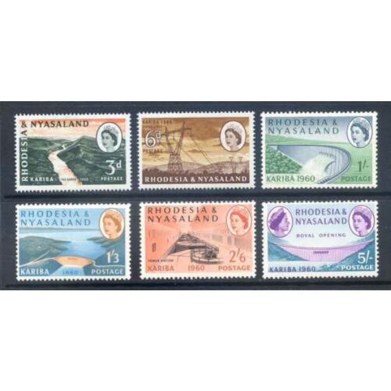 Rhodesia  Nyasaland 1960 Hydroelectronics Set SG32 37 Unmounted Mint