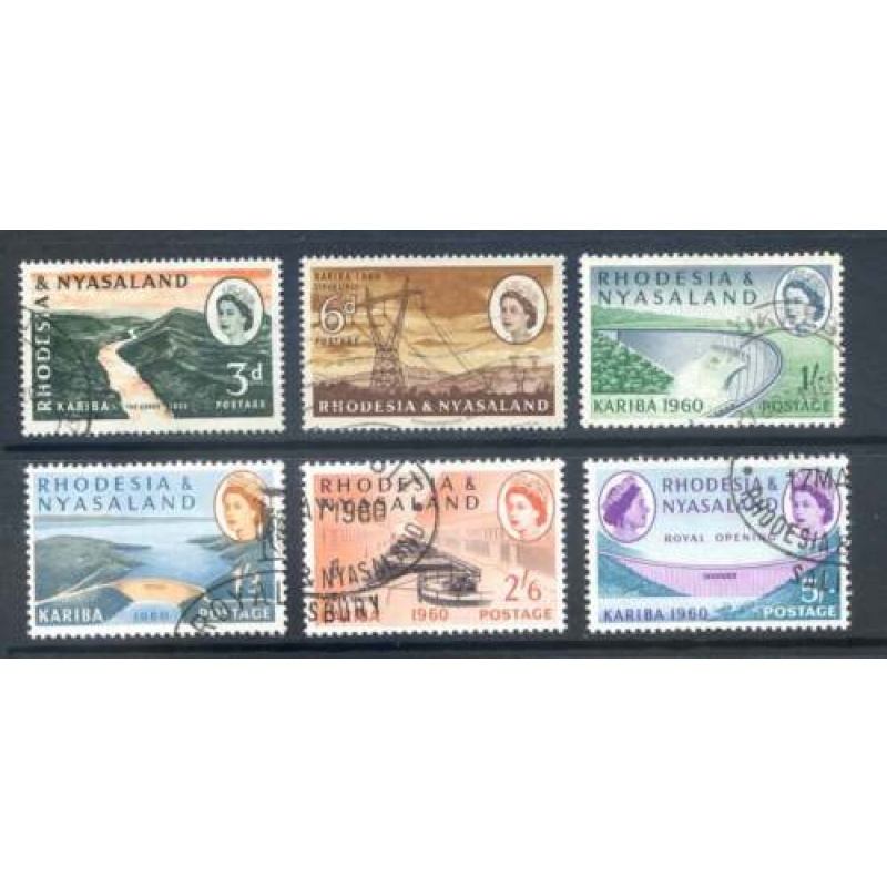 Rhodesia  Nyasaland 1960 Hydroelectronics Set SG32 37 Fine Used