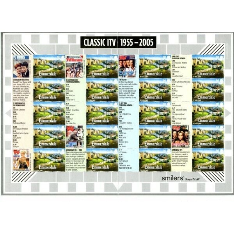 LS26 GB 2005 Classic ITV Smiler sheet UNMOUNTED MINT MNH