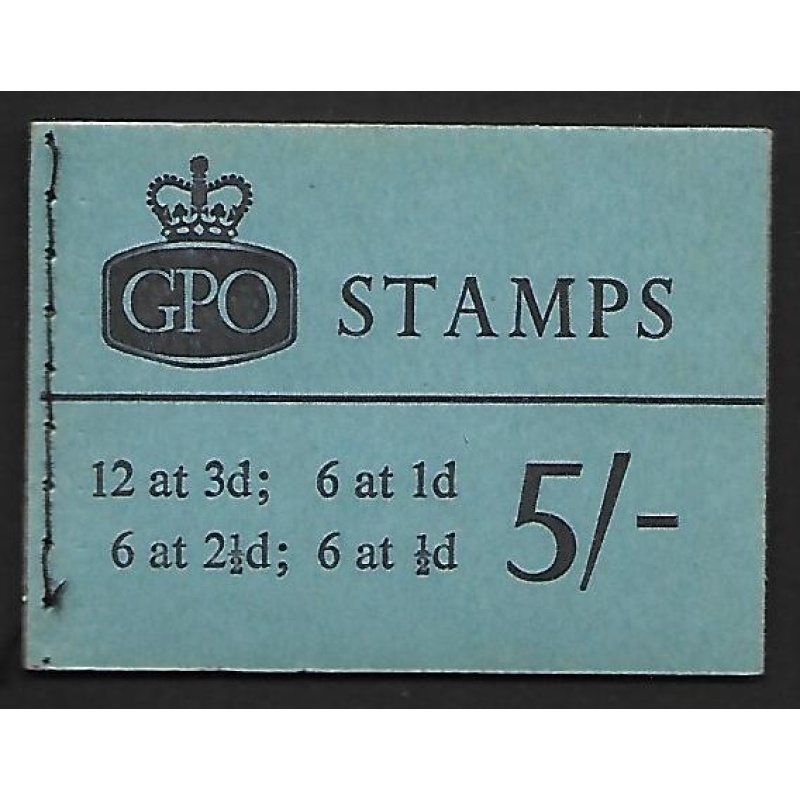 H54p 5 - Wilding Blue Phosphor GPO booklet - Jan 1962 UNMOUNTED MINT