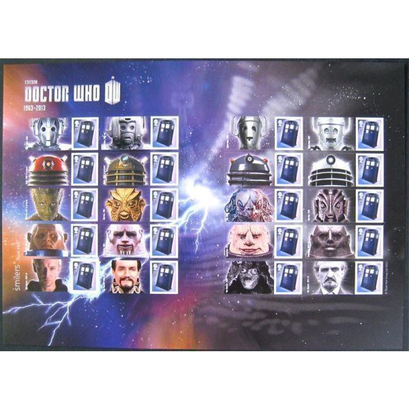 LS85 2013 Dr Who Smiler sheet UNMOUNTED MINT