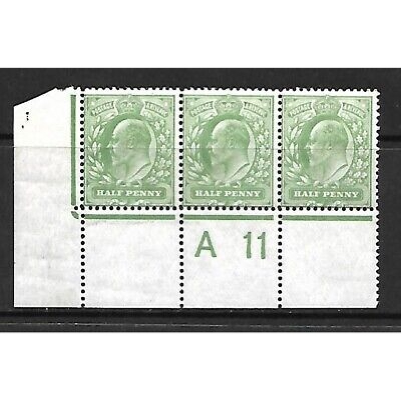 Sg 268 d Green Harrison P. 14 Control A11 H2A MOUNTED MINT to 1 stamp