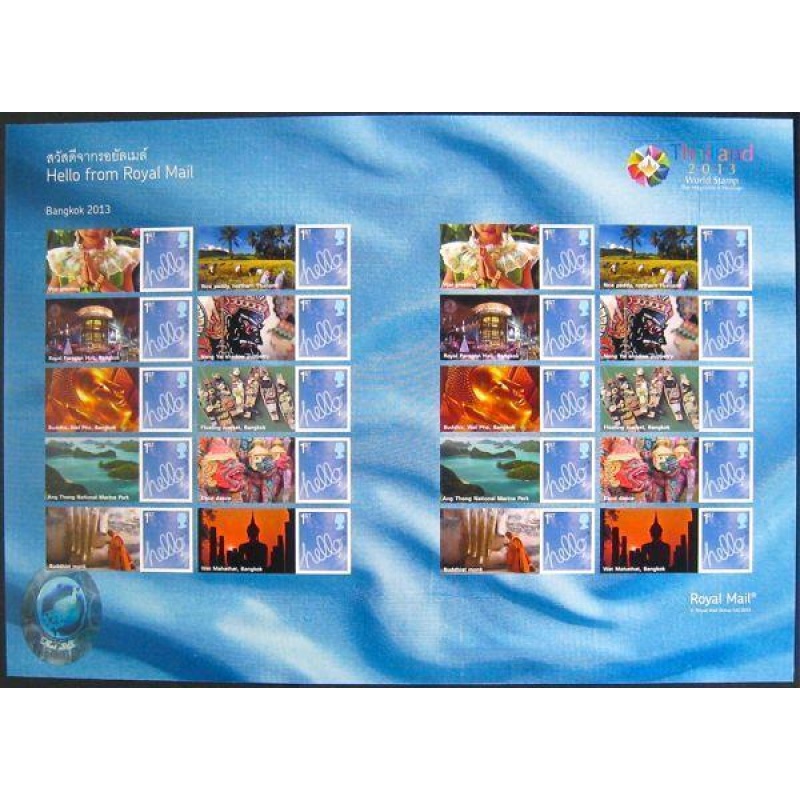 LS87 2013 Thailand Smiler sheet UNMOUNTED MINT