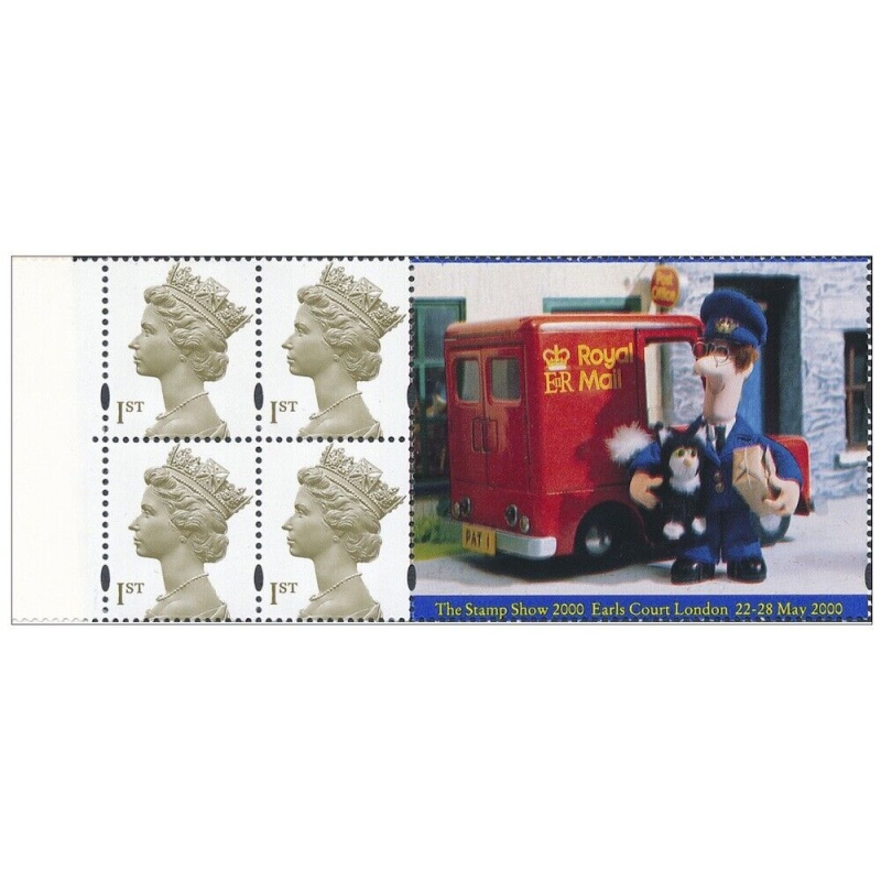 2000 HB19 Postman Pat 4 x 1st Class Booklet Pane