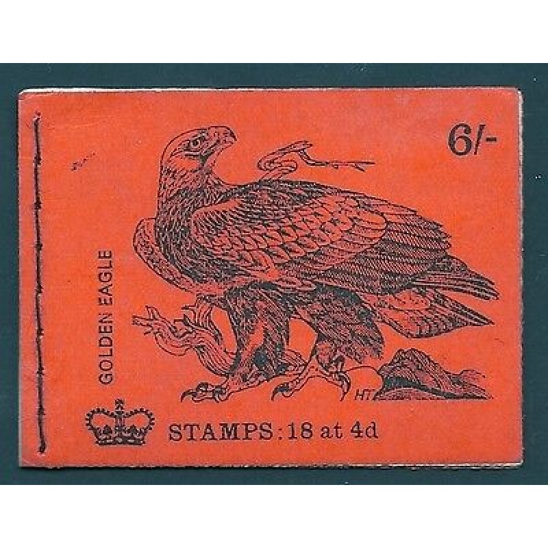 Sg QP54 6 - Golden Eagle GPO Booklet - Missing phosphor - unmounted mint