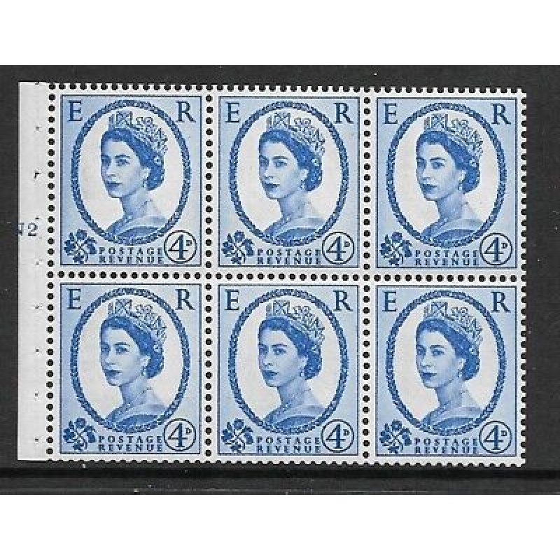 SB105f Wilding booklet pane Crowns Cyl N2T with variety on R2 2 UNMOUNTED MNT