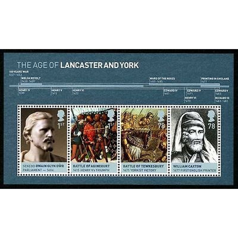 MS2818 2008 Age of Lancaster and York miniature sheet UNMOUNTED MINT MNH