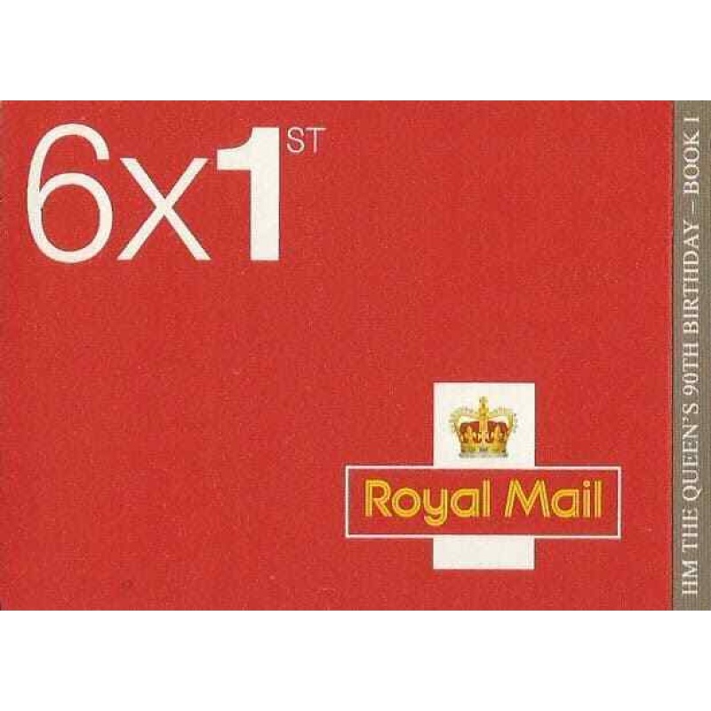 PM50 2016 Queens 90th Book 1 6 x 1st Self Adhesive Booklet With Cylinder