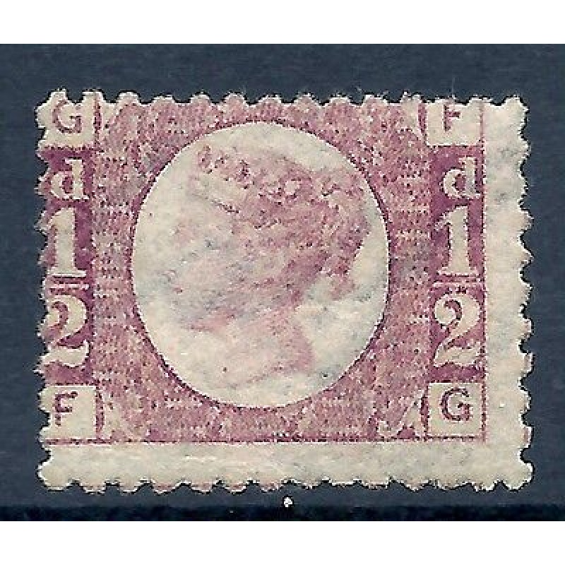 sg48 d Rose Red Plate 12 Lettered F-G MOUNTED MINT - gum redistribution