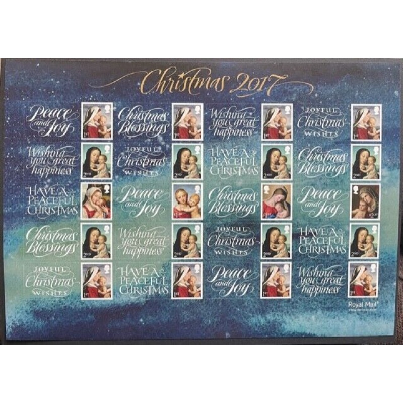 LS107 GB 2017 Christmas Smiler sheet UNMOUNTED MINT