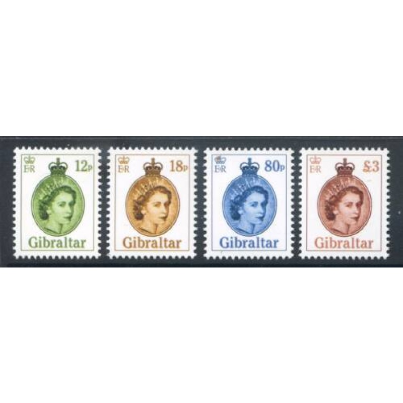 2015 Gibraltar QE2 Set SG1639 1643 Unmounted Mint