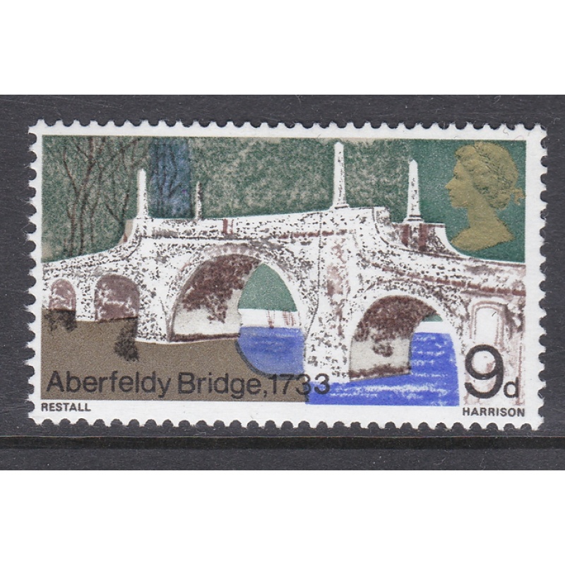 Sg 764c 1968 Bridges 9d - Phosphor Omitted stamp - UNMOUNTED MINT