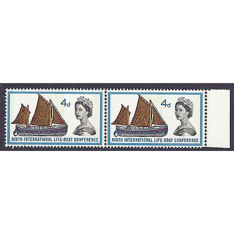 1963 sg640pa Lifeboat 4d (Phos) Listed Variety - Narrow Band right - MNH