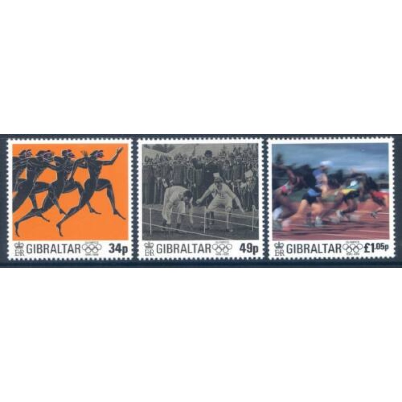 1996 Gibraltar Olympic Games Set SG776 778 Unmounted Mint