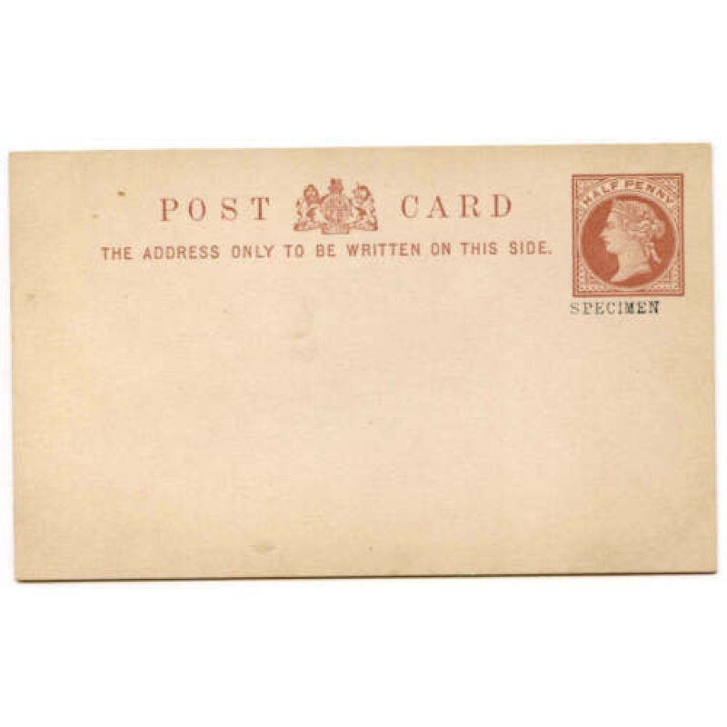 CP6 1 2d Unused Postcard Specimen Overprint