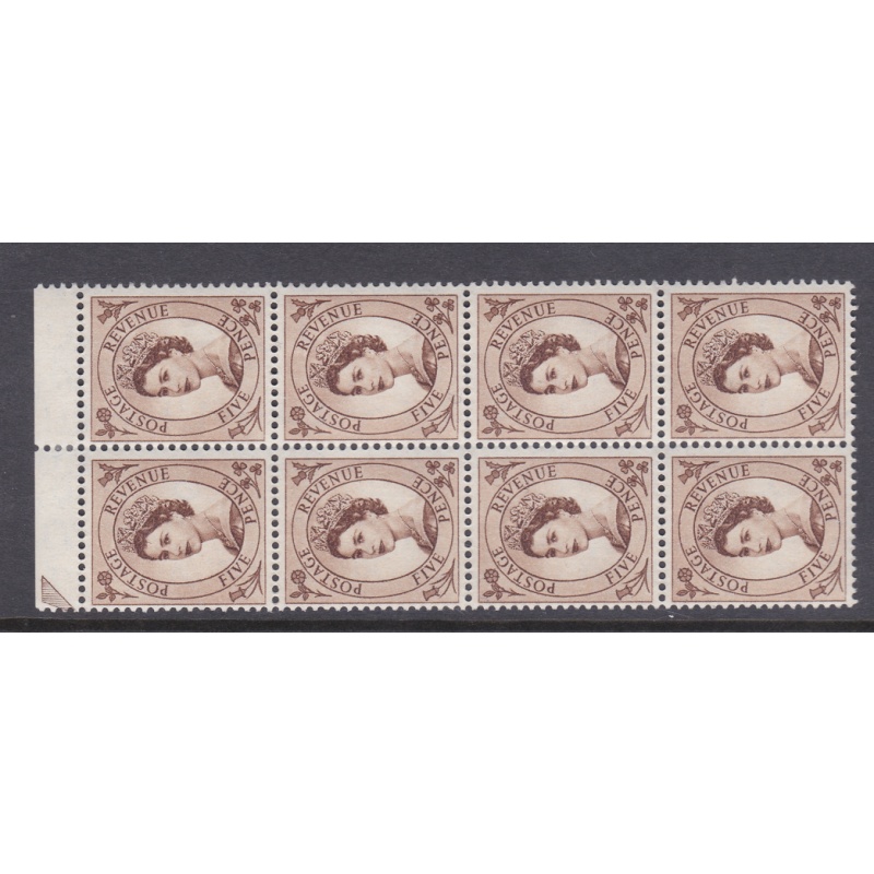 sg547 5d Wilding Edward Crown spot on E of postage UNMOUNTED MINT