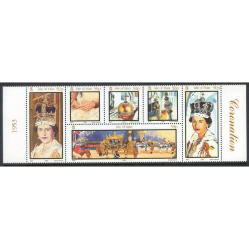 Isle Of Man 2003 Coronation Set SG1061 1066 Unmounted Mint