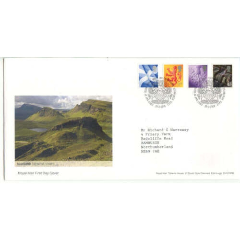 GB FDC Scotland Definitive Stamps Tallents House Cancel